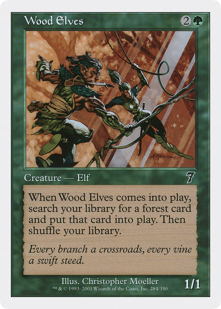 Wood Elves (7ED-284) - Seventh Edition - Premium MTG Single from Wizards of the Coast - Just $0.41! Shop now at Game Crave Tournament Store
