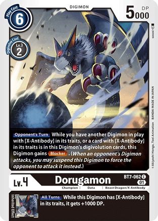 Dorugamon (BT7-062) - Next Adventure - Premium Digimon Single from Bandai - Just $0.25! Shop now at Game Crave Tournament Store