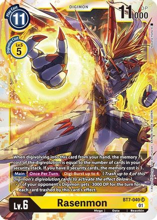 Rasenmon (BT7-040) - Next Adventure Foil - Premium Digimon Single from Bandai - Just $0.25! Shop now at Game Crave Tournament Store
