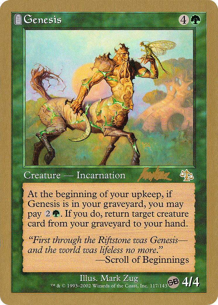 Genesis (WC02-BK117SB) - World Championship Decks 2002 - Premium MTG Single from Wizards of the Coast - Just $1.82! Shop now at Game Crave Tournament Store