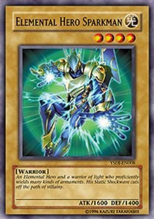 Elemental HERO Sparkman (YSDJ-EN008) - Starter Deck: Jaden Yuki Unlimited - Premium Yugioh Single from Konami - Just $0.25! Shop now at Game Crave Tournament Store