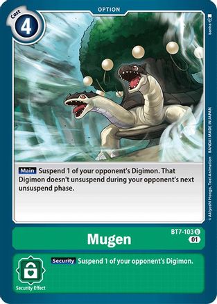 Mugen (BT7-103) - Next Adventure - Premium Digimon Single from Bandai - Just $0.25! Shop now at Game Crave Tournament Store