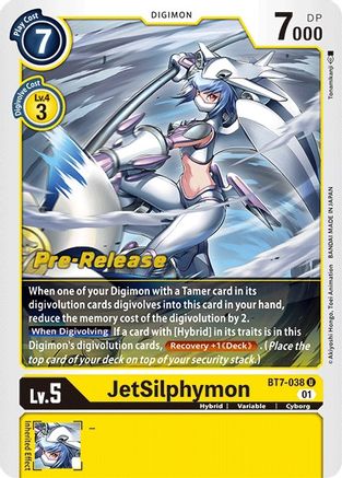 JetSilphymon (BT7-038) - Next Adventure Pre-Release Cards Foil - Premium Digimon Single from Bandai - Just $11.80! Shop now at Game Crave Tournament Store