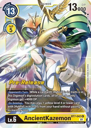 AncientKazemon (BT7-042) - Next Adventure Pre-Release Cards - Premium Digimon Single from Bandai - Just $0.35! Shop now at Game Crave Tournament Store