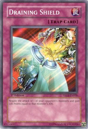 Draining Shield (YSDJ-EN038) - Starter Deck: Jaden Yuki Unlimited - Premium Yugioh Single from Konami - Just $0.80! Shop now at Game Crave Tournament Store