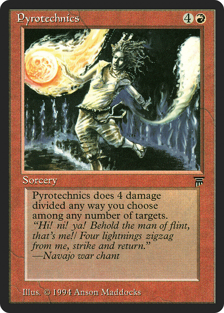 Pyrotechnics (LEG-161) - Legends - Premium MTG Single from Wizards of the Coast - Just $0.31! Shop now at Game Crave Tournament Store