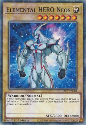 Elemental HERO Neos (Duel Terminal) (HAC1-EN004) - Hidden Arsenal: Chapter 1 1st Edition - Premium Yugioh Single from Konami - Just $0.38! Shop now at Game Crave Tournament Store
