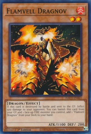 Flamvell Dragnov (HAC1-EN065) - Hidden Arsenal: Chapter 1 1st Edition - Premium Yugioh Single from Konami - Just $0.25! Shop now at Game Crave Tournament Store