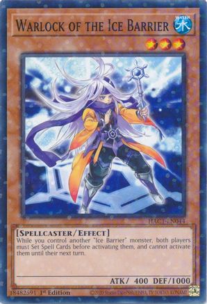 Warlock of the Ice Barrier (Duel Terminal) (HAC1-EN044) - Hidden Arsenal: Chapter 1 1st Edition - Premium Yugioh Single from Konami - Just $0.46! Shop now at Game Crave Tournament Store