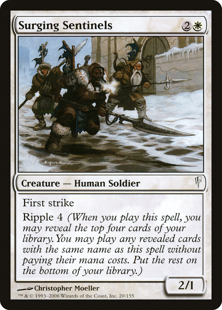 Surging Sentinels (CSP-020) - Coldsnap Foil - Premium MTG Single from Wizards of the Coast - Just $0.29! Shop now at Game Crave Tournament Store