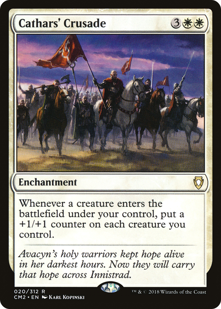 Cathars' Crusade (CM2-020) - Commander Anthology Volume II - Premium MTG Single from Wizards of the Coast - Just $6.69! Shop now at Game Crave Tournament Store
