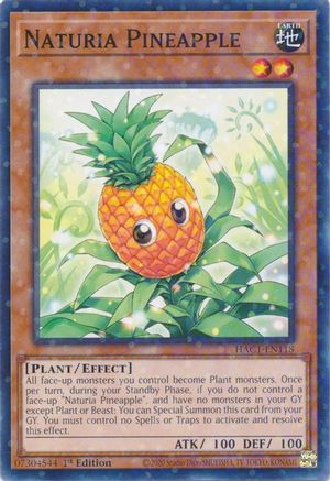 Naturia Pineapple (Duel Terminal) (HAC1-EN118) - Hidden Arsenal: Chapter 1 1st Edition - Premium Yugioh Single from Konami - Just $0.25! Shop now at Game Crave Tournament Store