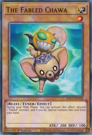 The Fabled Chawa (HAC1-EN136) - Hidden Arsenal: Chapter 1 1st Edition - Premium Yugioh Single from Konami - Just $0.25! Shop now at Game Crave Tournament Store