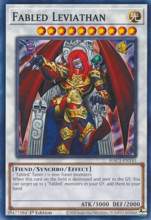 Fabled Leviathan (HAC1-EN145) - Hidden Arsenal: Chapter 1 1st Edition - Premium Yugioh Single from Konami - Just $0.25! Shop now at Game Crave Tournament Store