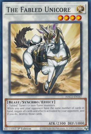 The Fabled Unicore (HAC1-EN147) - Hidden Arsenal: Chapter 1 1st Edition - Premium Yugioh Single from Konami - Just $0.34! Shop now at Game Crave Tournament Store