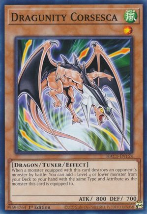 Dragunity Corsesca (HAC1-EN158) - Hidden Arsenal: Chapter 1 1st Edition - Premium Yugioh Single from Konami - Just $0.25! Shop now at Game Crave Tournament Store