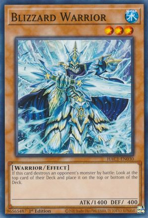 Blizzard Warrior (HAC1-EN030) - Hidden Arsenal: Chapter 1 1st Edition - Premium Yugioh Single from Konami - Just $0.08! Shop now at Game Crave Tournament Store