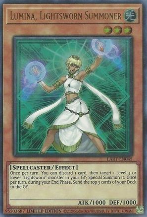 Lumina, Lightsworn Summoner (LART-EN045) - The Lost Art Promotion Limited - Premium Yugioh Single from Konami - Just $1.42! Shop now at Game Crave Tournament Store