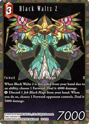 Black Waltz 2 (Full Art) (EMISSARIES OF LIGHT) Foil - Premium Final Fantasy Single from Emissaries of Light - Just $15.07! Shop now at Game Crave Tournament Store
