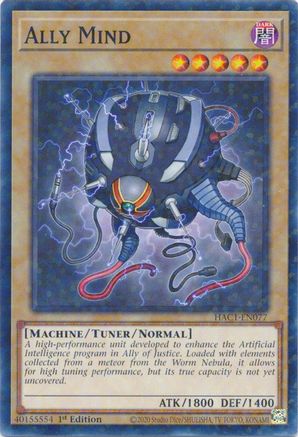 Ally Mind (Duel Terminal) (HAC1-EN077) - Hidden Arsenal: Chapter 1 1st Edition - Premium Yugioh Single from Konami - Just $0.08! Shop now at Game Crave Tournament Store