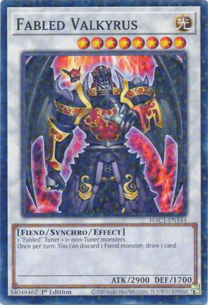 Fabled Valkyrus (Duel Terminal) (HAC1-EN144) - Hidden Arsenal: Chapter 1 1st Edition - Premium Yugioh Single from Konami - Just $0.52! Shop now at Game Crave Tournament Store