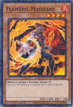 Flamvell Magician (Duel Terminal) (HAC1-EN066) - Hidden Arsenal: Chapter 1 1st Edition - Premium Yugioh Single from Konami - Just $0.49! Shop now at Game Crave Tournament Store