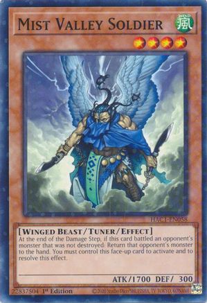 Mist Valley Soldier (Duel Terminal) (HAC1-EN058) - Hidden Arsenal: Chapter 1 1st Edition - Premium Yugioh Single from Konami - Just $0.45! Shop now at Game Crave Tournament Store