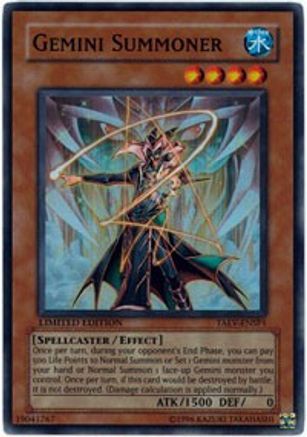 Gemini Summoner (TAEV-ENSP1) - Sneak Preview Series 3 Limited - Premium Yugioh Single from Konami - Just $1! Shop now at Game Crave Tournament Store