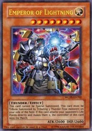 Emperor of Lightning (WCPS-EN702) - World Championship Series - Premium Yugioh Single from Konami - Just $0! Shop now at Game Crave Tournament Store