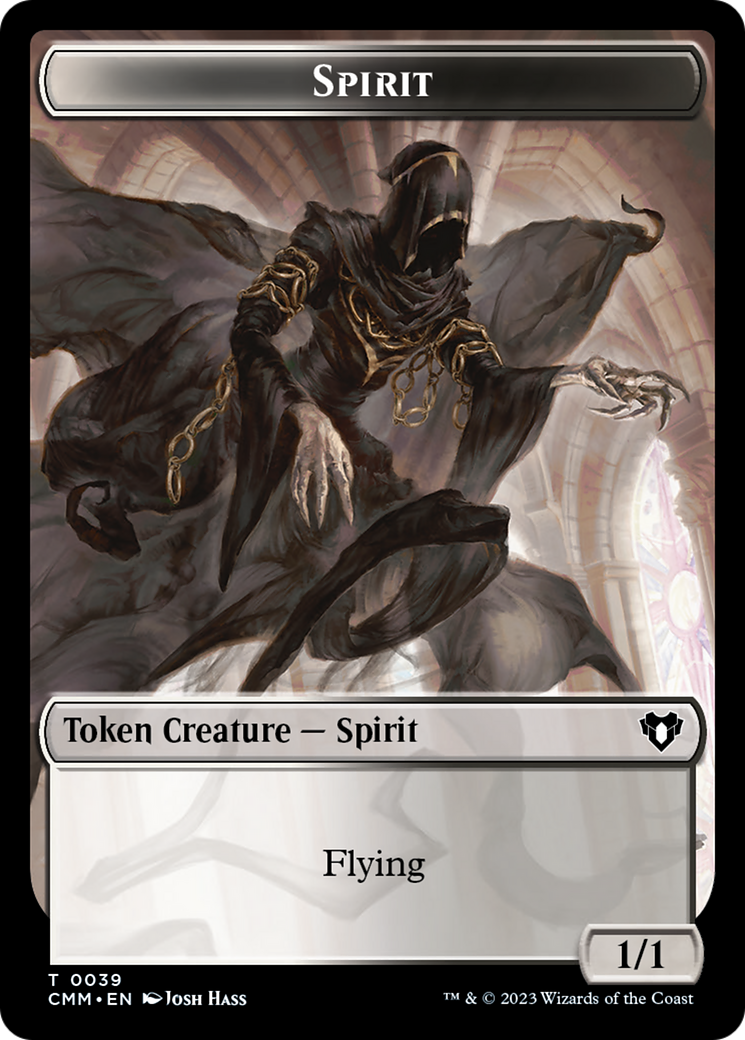 Spirit (TCMM-039) - Commander Masters Tokens Foil - Premium MTG Single from Wizards of the Coast - Just $0! Shop now at Game Crave Tournament Store