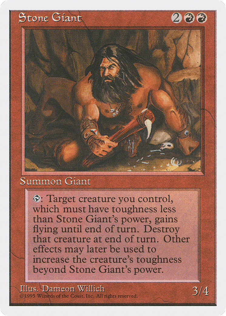 Stone Giant (4ED-223) - Fourth Edition - Premium MTG Single from Wizards of the Coast - Just $0.08! Shop now at Game Crave Tournament Store