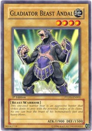 Gladiator Beast Andal (PTDN-EN001) - Phantom Darkness Unlimited - Premium Yugioh Single from Konami - Just $0.39! Shop now at Game Crave Tournament Store