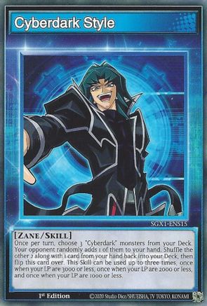 Cyberdark Style (SGX1-ENS15) - Speed Duel GX: Duel Academy Box 1st Edition - Premium Yugioh Single from Konami - Just $0.25! Shop now at Game Crave Tournament Store
