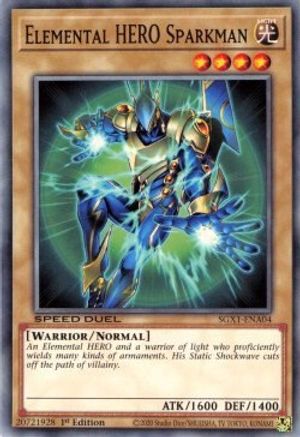 Elemental HERO Sparkman (SGX1-ENA04) - Speed Duel GX: Duel Academy Box 1st Edition - Premium Yugioh Single from Konami - Just $0.25! Shop now at Game Crave Tournament Store