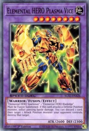 Elemental HERO Plasma Vice (SGX1-ENA26) - Speed Duel GX: Duel Academy Box 1st Edition - Premium Yugioh Single from Konami - Just $0.26! Shop now at Game Crave Tournament Store