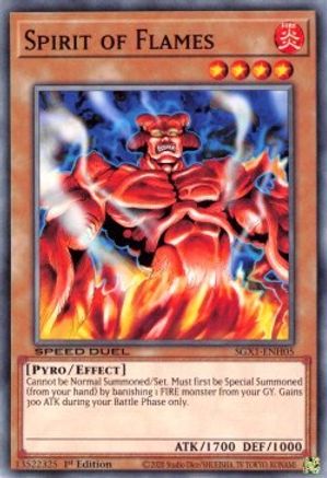 Spirit of Flames (SGX1-ENH05) - Speed Duel GX: Duel Academy Box 1st Edition - Premium Yugioh Single from Konami - Just $0.25! Shop now at Game Crave Tournament Store