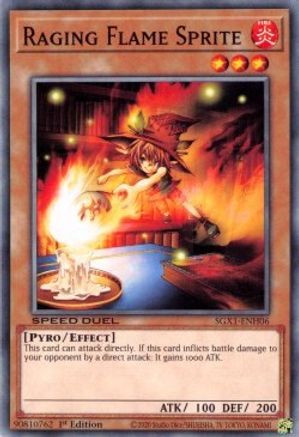 Raging Flame Sprite (SGX1-ENH06) - Speed Duel GX: Duel Academy Box 1st Edition - Premium Yugioh Single from Konami - Just $0.25! Shop now at Game Crave Tournament Store