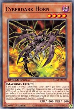 Cyberdark Horn (SGX1-ENG05) - Speed Duel GX: Duel Academy Box 1st Edition - Premium Yugioh Single from Konami - Just $0.25! Shop now at Game Crave Tournament Store
