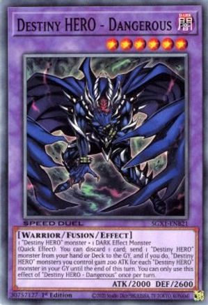 Destiny HERO - Dangerous (SGX1-ENB21) - Speed Duel GX: Duel Academy Box 1st Edition - Premium Yugioh Single from Konami - Just $0.25! Shop now at Game Crave Tournament Store