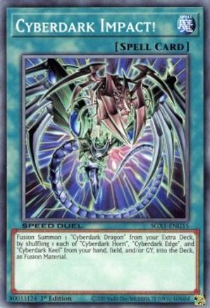 Cyberdark Impact! (SGX1-ENG15) - Speed Duel GX: Duel Academy Box 1st Edition - Premium Yugioh Single from Konami - Just $0.25! Shop now at Game Crave Tournament Store