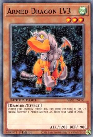 Armed Dragon LV3 (SGX1-ENC06) - Speed Duel GX: Duel Academy Box 1st Edition - Premium Yugioh Single from Konami - Just $0.25! Shop now at Game Crave Tournament Store