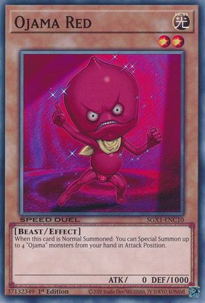 Ojama Red (SGX1-ENC10) - Speed Duel GX: Duel Academy Box 1st Edition - Premium Yugioh Single from Konami - Just $0.25! Shop now at Game Crave Tournament Store