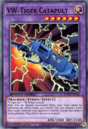 VW-Tiger Catapult (SGX1-ENC22) - Speed Duel GX: Duel Academy Box 1st Edition - Premium Yugioh Single from Konami - Just $0.25! Shop now at Game Crave Tournament Store