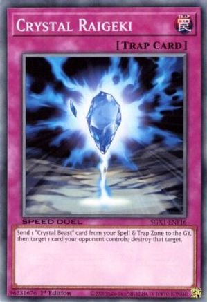 Crystal Raigeki (SGX1-ENF16) - Speed Duel GX: Duel Academy Box 1st Edition - Premium Yugioh Single from Konami - Just $0.25! Shop now at Game Crave Tournament Store