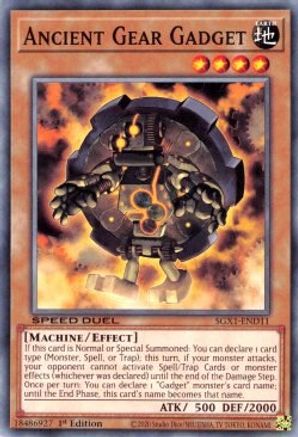 Ancient Gear Gadget (SGX1-END11) - Speed Duel GX: Duel Academy Box 1st Edition - Premium Yugioh Single from Konami - Just $0.25! Shop now at Game Crave Tournament Store