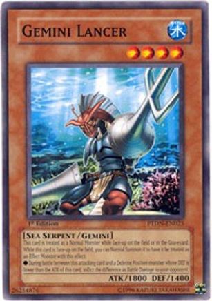 Gemini Lancer (PTDN-EN025) - Phantom Darkness 1st Edition - Premium Yugioh Single from Konami - Just $0.34! Shop now at Game Crave Tournament Store