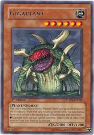 Gigaplant (PTDN-EN026) - Phantom Darkness Unlimited - Premium Yugioh Single from Konami - Just $0.79! Shop now at Game Crave Tournament Store