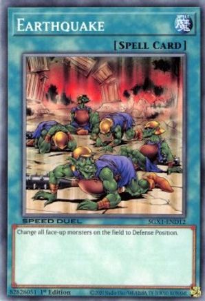 Earthquake (SGX1-END12) - Speed Duel GX: Duel Academy Box 1st Edition - Premium Yugioh Single from Konami - Just $0.25! Shop now at Game Crave Tournament Store