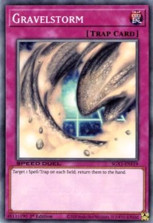 Gravelstorm (SGX1-ENF19) - Speed Duel GX: Duel Academy Box 1st Edition - Premium Yugioh Single from Konami - Just $0.25! Shop now at Game Crave Tournament Store