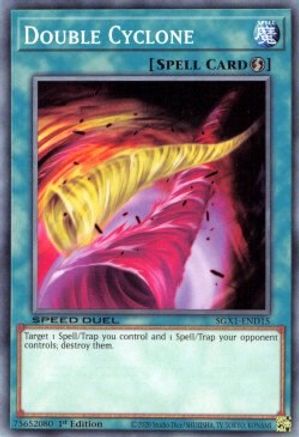 Double Cyclone (SGX1-END15) - Speed Duel GX: Duel Academy Box 1st Edition - Premium Yugioh Single from Konami - Just $0.21! Shop now at Game Crave Tournament Store